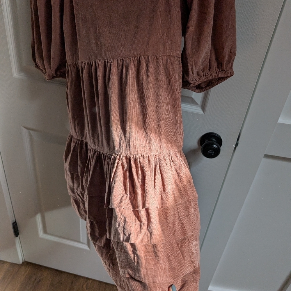 American Eagle Puff Sleeve Corduroy Dress - Picture 5 of 10